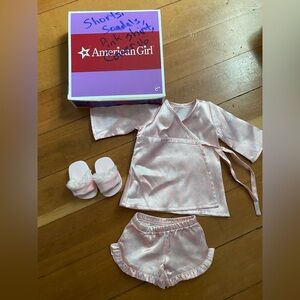 AG floral satin pajama set